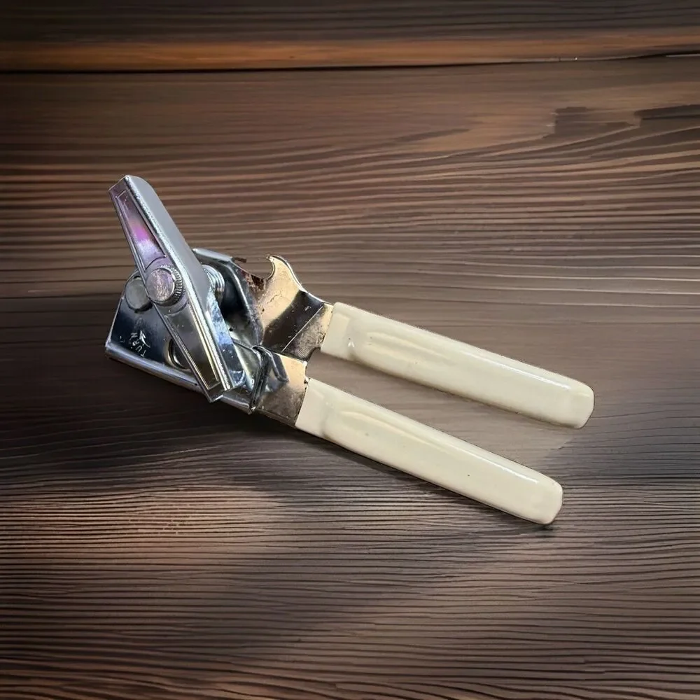 VTG Heavy Duty Swing-A-Way Swing Away Can Bottle Opener Almond Grip Handle USA